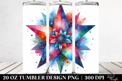 Colorful Watercolor Star | 20 Oz Tumbler Product Image 2