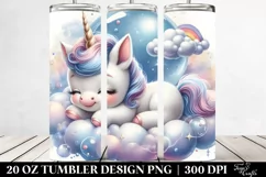 Bubble Baby Unicorn | 20 Oz Tumbler Product Image 2