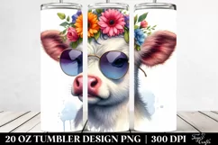 Cute Baby Cow Modest 20 Oz Tumbler Product Image 2