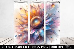 Shiny Metallic Sunflower Tumbler Product Image 2