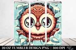 Retro Baby Owl Clipart 20 Oz Tumbler Product Image 2