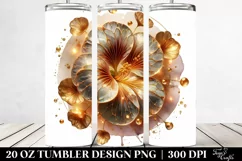 Shiny Nasturtium with Golden Insertions | 20 Oz Tumbler Product Image 2