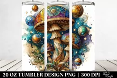 Detailed Stained Mushroom Tumbler Product Image 2