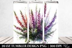Glossy Heather Metalic Watercolor Tumbler Product Image 2