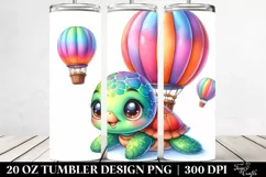 Cute Baby Turtle Resting | 20 Oz Tumbler Product Image 2