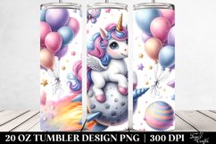 Comet Riding Unicorn | 20 Oz Tumbler Product Image 2