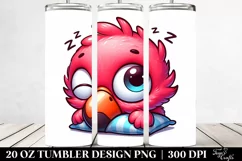 Sleeping Baby Flamingo | 20 Oz Tumbler Product Image 2