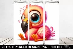Sleeping Baby Flamingo | 20 Oz Tumbler Product Image 2