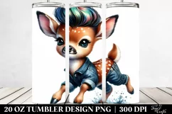 Cool Haircut Baby Deer | 20 oz Tumbler Product Image 2