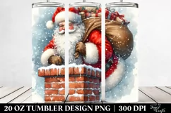 Santa Trough Chimney Tumbler Design Product Image 2