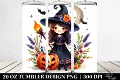 Funny Witch Haloween Clipart 20 Oz Tumbler Product Image 2