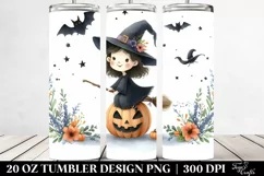 Funny Witch Haloween Clipart 20 Oz Tumbler Product Image 2