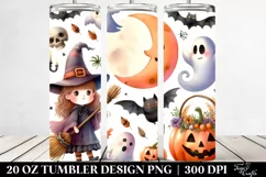 Funny Witch Haloween Clipart 20 Oz Tumbler Product Image 2