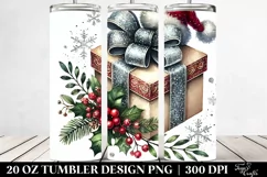 Washed Watercolor Present Clipart 20 Oz Tumbler Product Image 2