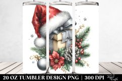 Washed Watercolor Present Clipart 20 Oz Tumbler Product Image 2