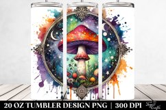 Vibrant Magical Celestial Mushroom Clipart Product Image 2