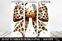 Halloween Animal Print Bow Tumbler Product Image 2