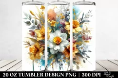 Vibrant Bouquet Gold Foil | 20 Oz Tumbler Product Image 2