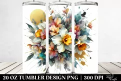 Vibrant Bouquet Gold Foil | 20 Oz Tumbler Product Image 2