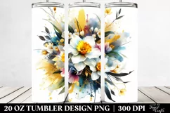 Vibrant Bouquet Gold Foil | 20 Oz Tumbler Product Image 2