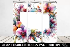 Colorful Horizontal Frame Orchid | 20 Oz Tumbler Product Image 2