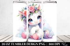 Cute Baby Unicorn | 20 Oz Tumbler Product Image 2