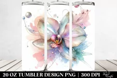 Abstract Shiny Orchid Clipart 20 Oz Tumbler Product Image 2