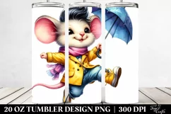Cute Baby Mouse Excited 20 Oz Tumbler Product Image 2