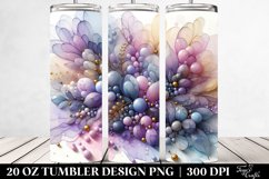 Tumbler with Lavender Splash | 20 oz Tumbler Product Image 2
