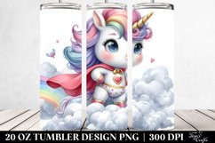 Baby Unicorn Posing Hero | 20 Oz Tumbler Product Image 2