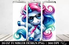 Funny Vibrant Unicorn | 20 oz Tumbler Product Image 2