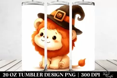 Baby Lion Halloween 20 Oz Tumbler Product Image 2