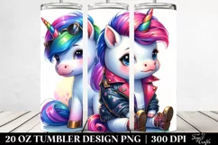 Cute Baby Unicorn Dressed 20 Oz Tumbler Product Image 2