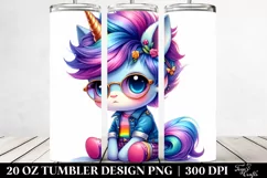 Cute Baby Unicorn Dressed 20 Oz Tumbler Product Image 2