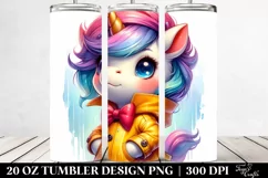 Happy Baby Unicorn | 20 oz Tumbler Product Image 2