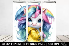 Happy Baby Unicorn | 20 oz Tumbler Product Image 2