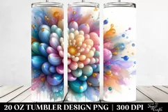 Tumbler with Chrysanthemum Splash | 20 oz Tumbler Product Image 2
