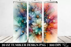 Abstract Chrysanthemum Tumbler | 20 oz Tumbler Product Image 2