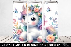 Cute Baby Unicorn | 20 Oz Tumbler Product Image 2