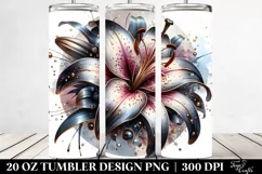 Detailed Glossy Lily | 20 Oz Tumbler Product Image 2