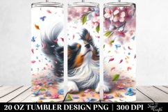 Watercolor Pastel Tumbling Dog | 20 oz Tumbler Product Image 2