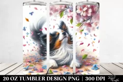 Watercolor Pastel Tumbling Dog | 20 oz Tumbler Product Image 2