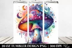Colorful Watercolor Splash Tumbler Product Image 2