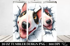 Cute Crazy Bull Terrier Tumbler Product Image 2