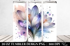 Shiny Crocus, Transparent 20 Oz Tumbler Product Image 2