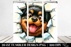 Cute Crazy Rottweiler Tumbler Product Image 2