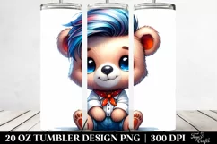 Cute Baby Bear Sitting Proud | 20 oz Tumbler Product Image 2