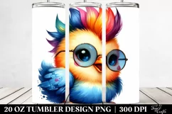 Happy Chicken Poses, Transparent 20 Oz Tumbler Product Image 2