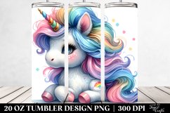 Baby Unicorn Cool Haircut | 20 Oz Tumbler Product Image 2
