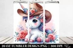 Cute Baby Unicorn Tumbler Product Image 2
